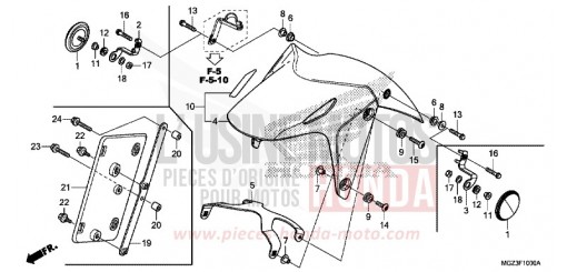 FRONT FENDER CBR500RAD de 2013